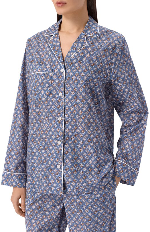 Хлопковая пижама Derek Rose 2012/LEDB091 Синий  2012/LEDB091 Фото 3