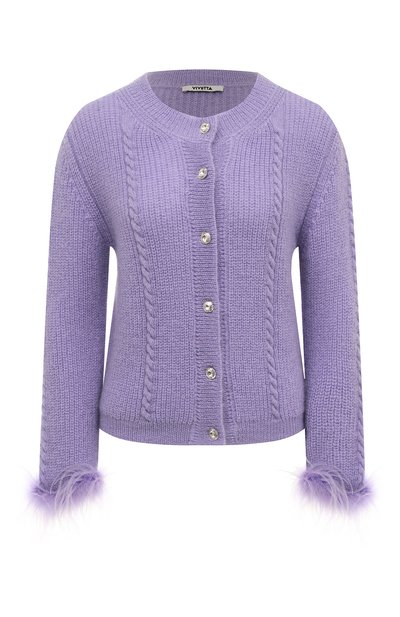 Кардиган с отделкой перьями VIVETTA, арт. 22I V2M0/A016/V707, фото 1