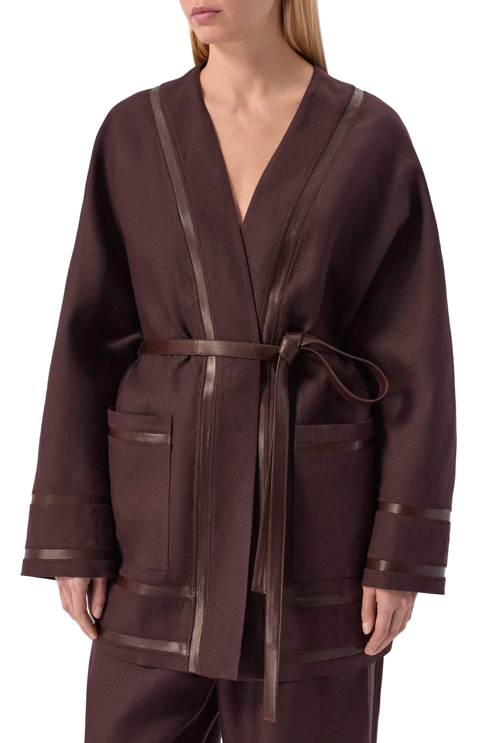 Льняное кимоно MVST, арт. M26.2PW.J900/T30, фото 3