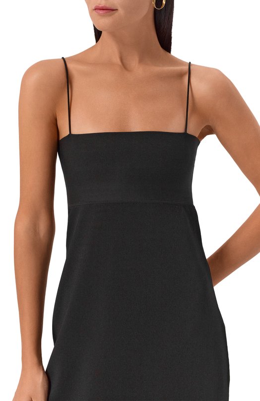 Платье из вискозы и шелка Alexander Wang 1KC3251054 Чёрный  1KC3251054 Фото 5