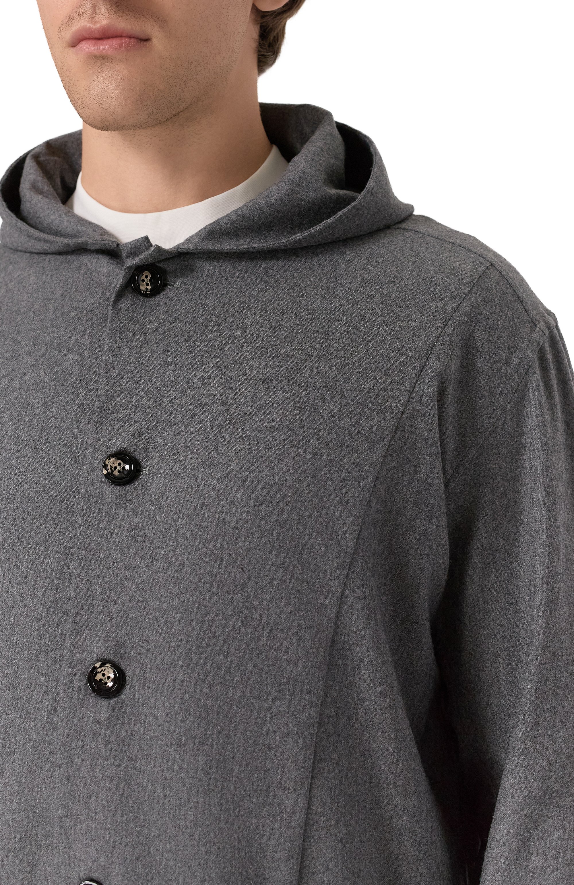 Шерстяная куртка-рубашка KITON, арт. UMCLUCAK0124G02, фото 5