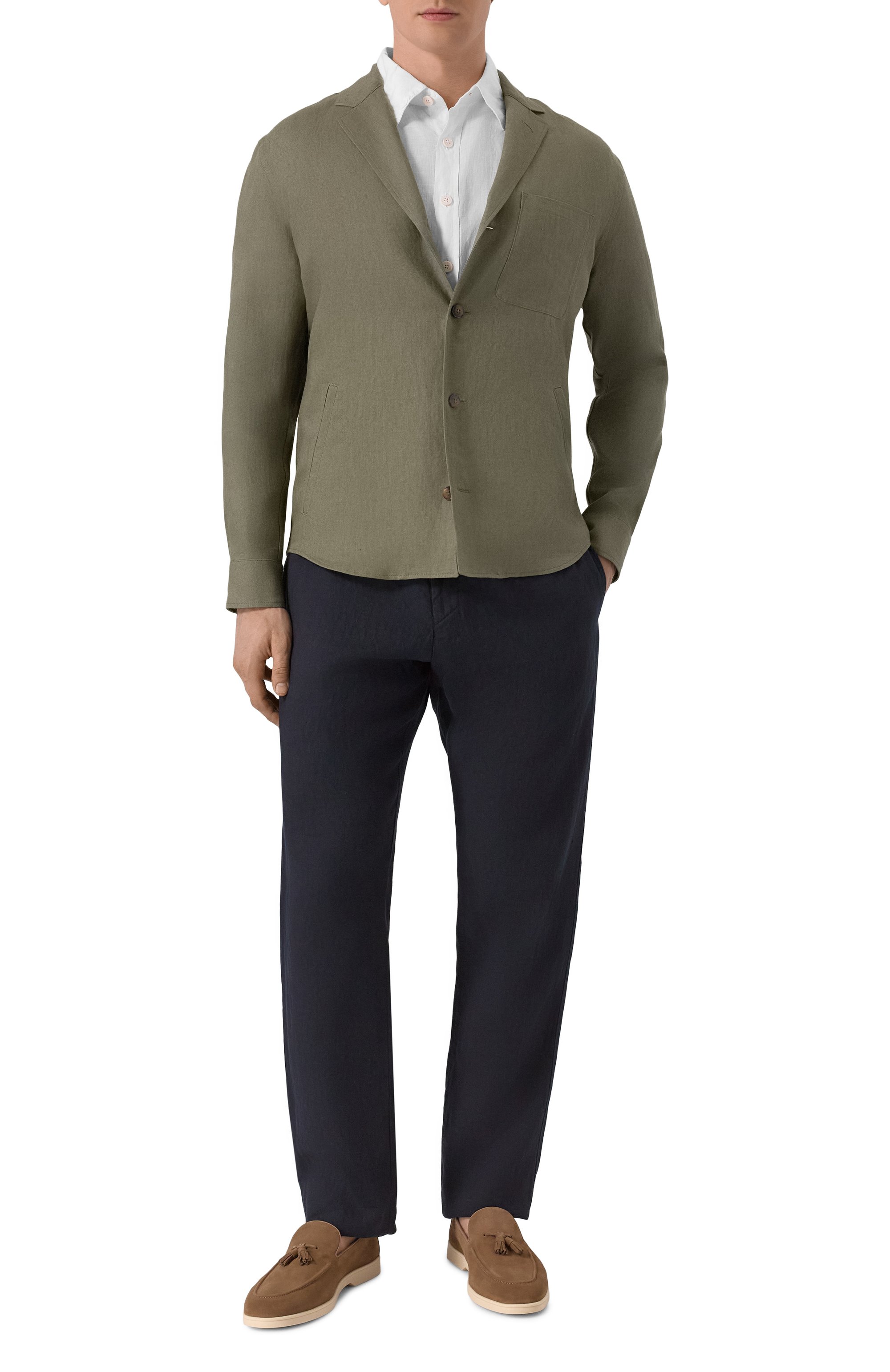 Льняные брюки CANALI, арт. V7003/AE05539, фото 2