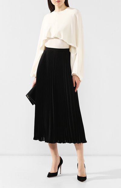 Плиссированная юбка VALENTINO, арт. RB0RA4M51MH, фото 2