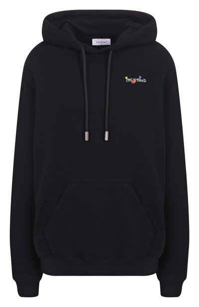 Женский хлопковое худи OFF-WHITE, арт. 0WBB064S25FLE001