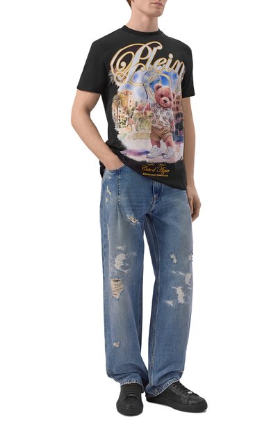 Мужские кожаные кеды carson PHILIPP PLEIN, арт. SAFS USC0920 PLE005N