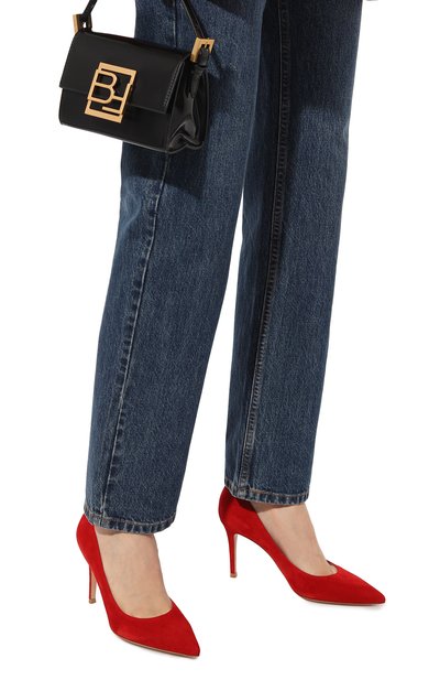 Замшевые туфли gianvito 85 GIANVITO ROSSI красного цвета по цене 79300 руб., арт. G24580.85RIC.CAMTABS, фото 3 Замшевые туфли gianvito 85 GIANVITO ROSSI, арт. G24580.85RIC.CAMTABS, фото 3