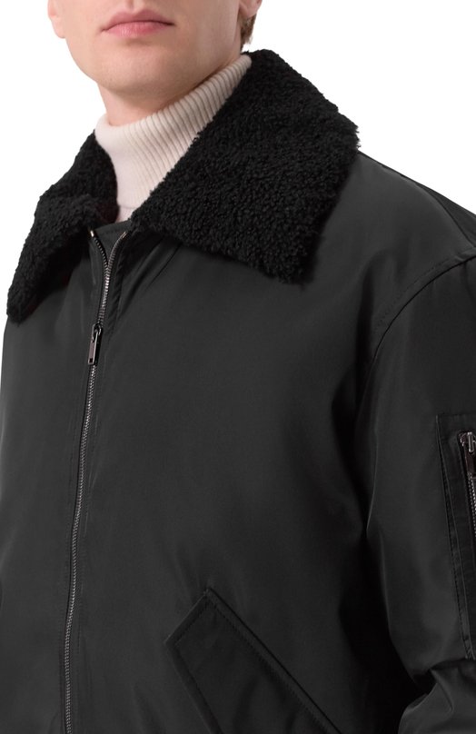 Утепленный бомбер MVST M25.1PM.0004/BIG SIZE/NIPALY ZER0 Чёрный  M25.1PM.0004/BIG SIZE/NIPALY ZER0 Фото 5