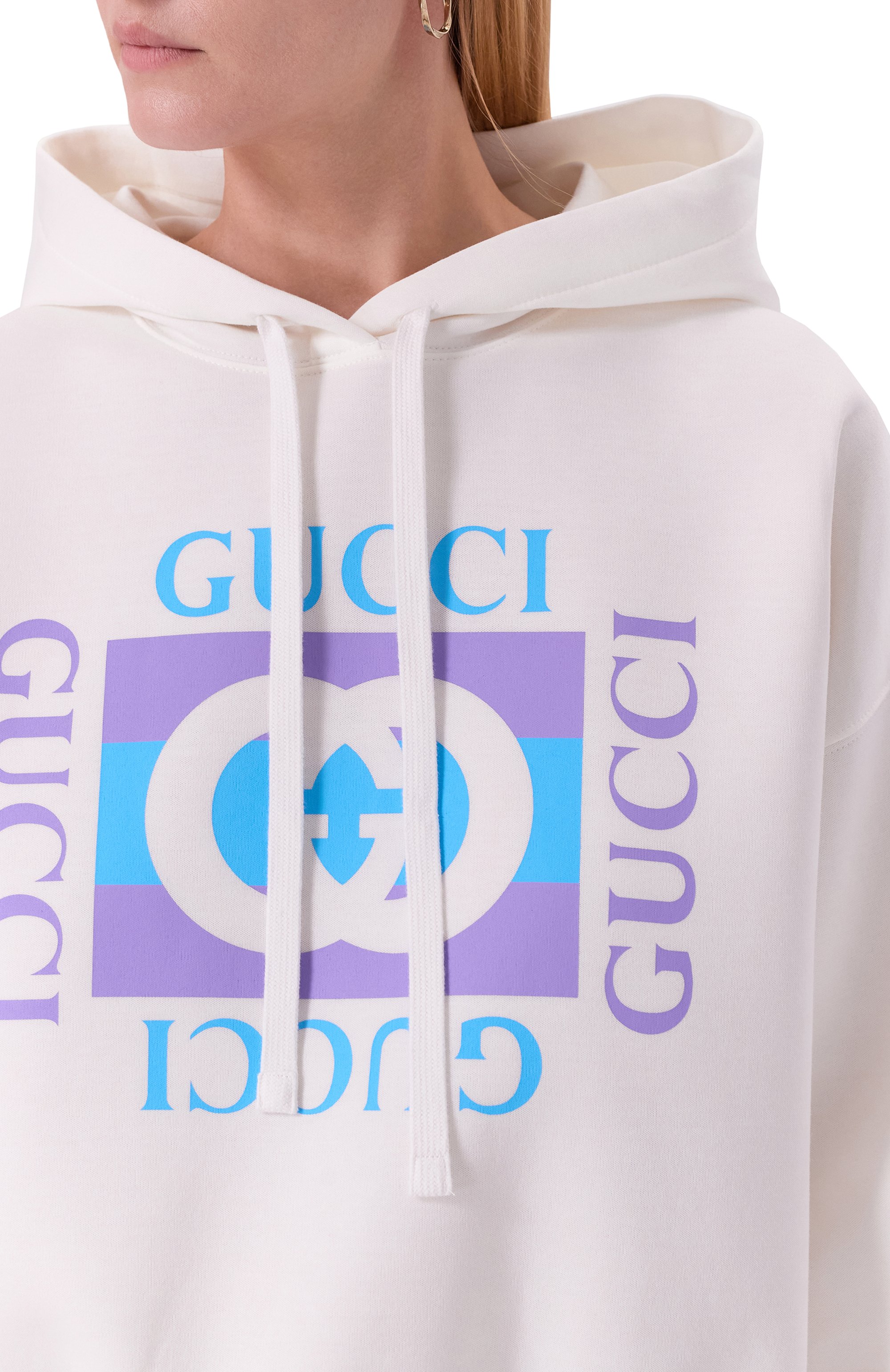 Хлопковое худи GUCCI, арт. 837935/XJHGJ, фото 5