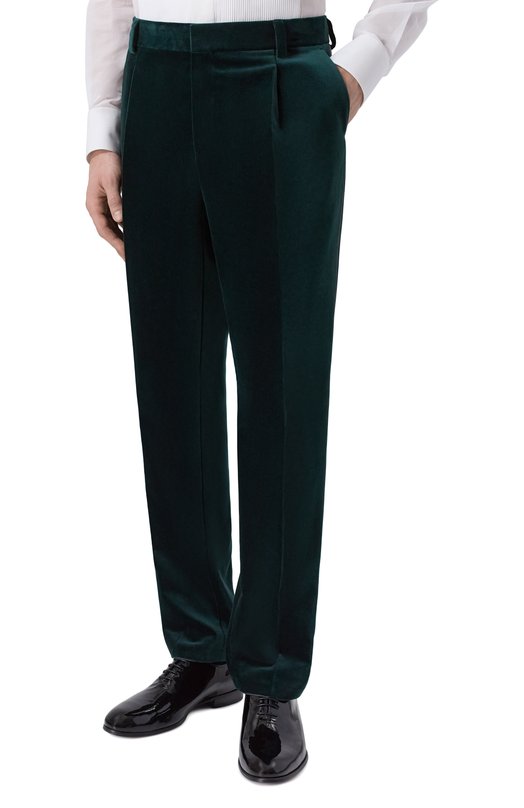 Бархатные брюки HUGO 50549025 Зелёный  50549025 Фото 3