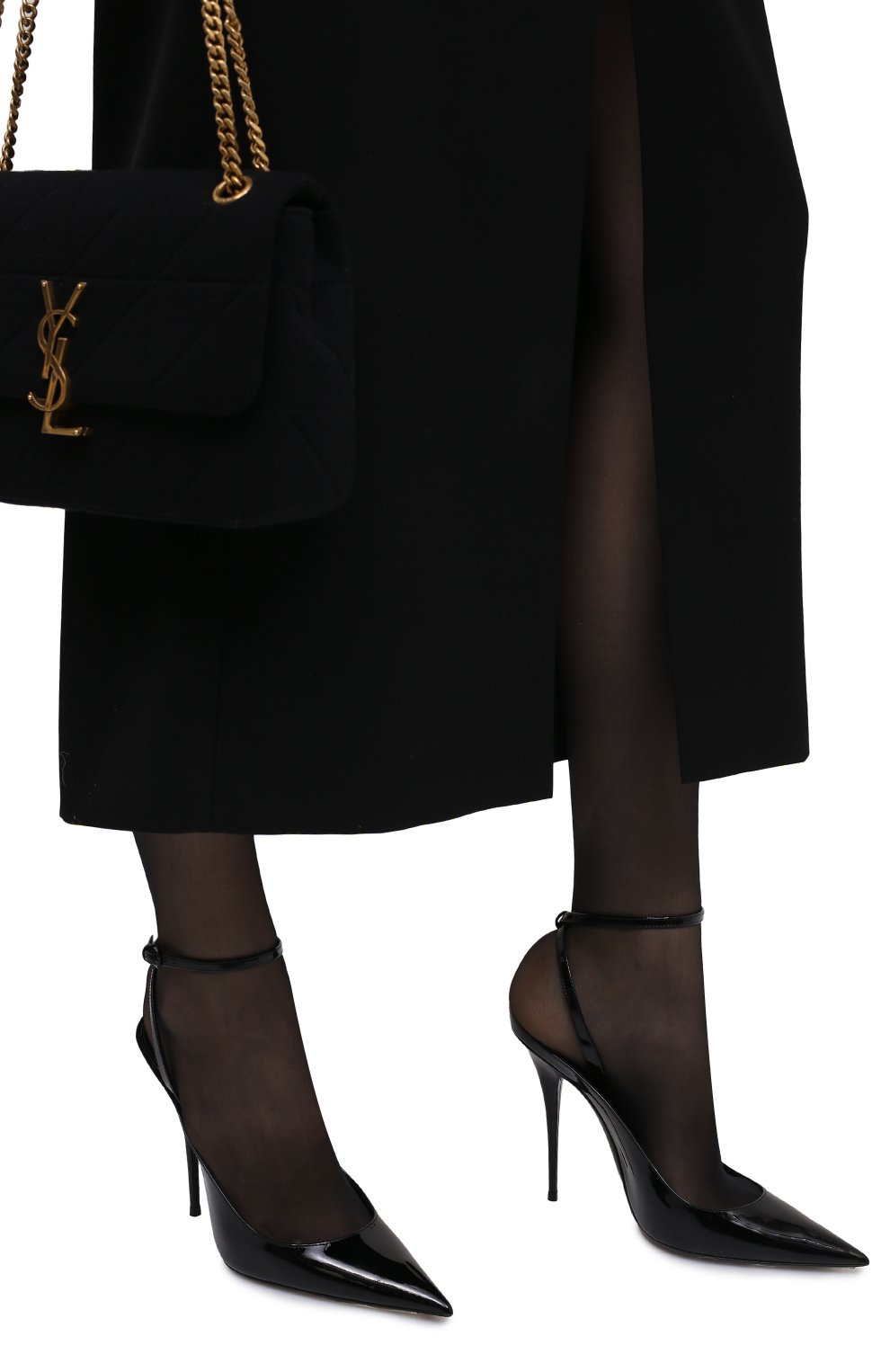 Кожаные туфли instinct SAINT LAURENT, арт. 656824/0NP00, фото 3