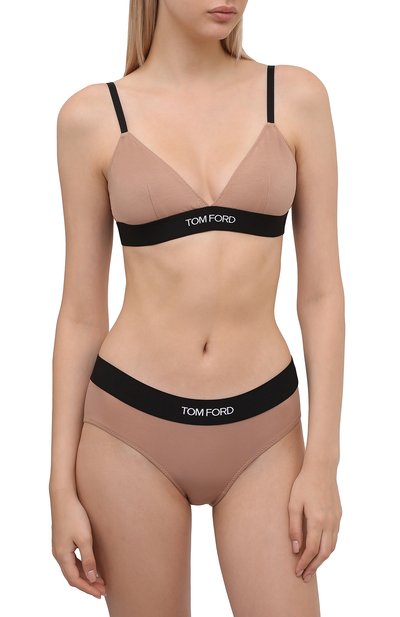 Трусы-слипы TOM FORD темно-бежевого цвета по цене 11400 руб., арт. KNJ004-JEX011, фото 2 Трусы-слипы TOM FORD, арт. KNJ004-JEX011, фото 2