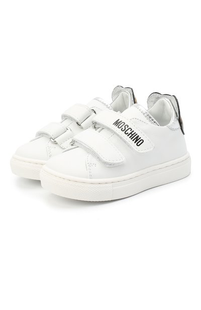 Кожаные кеды MOSCHINO, арт. 67385/KIPS/LAMINAT0/18-26, фото 1