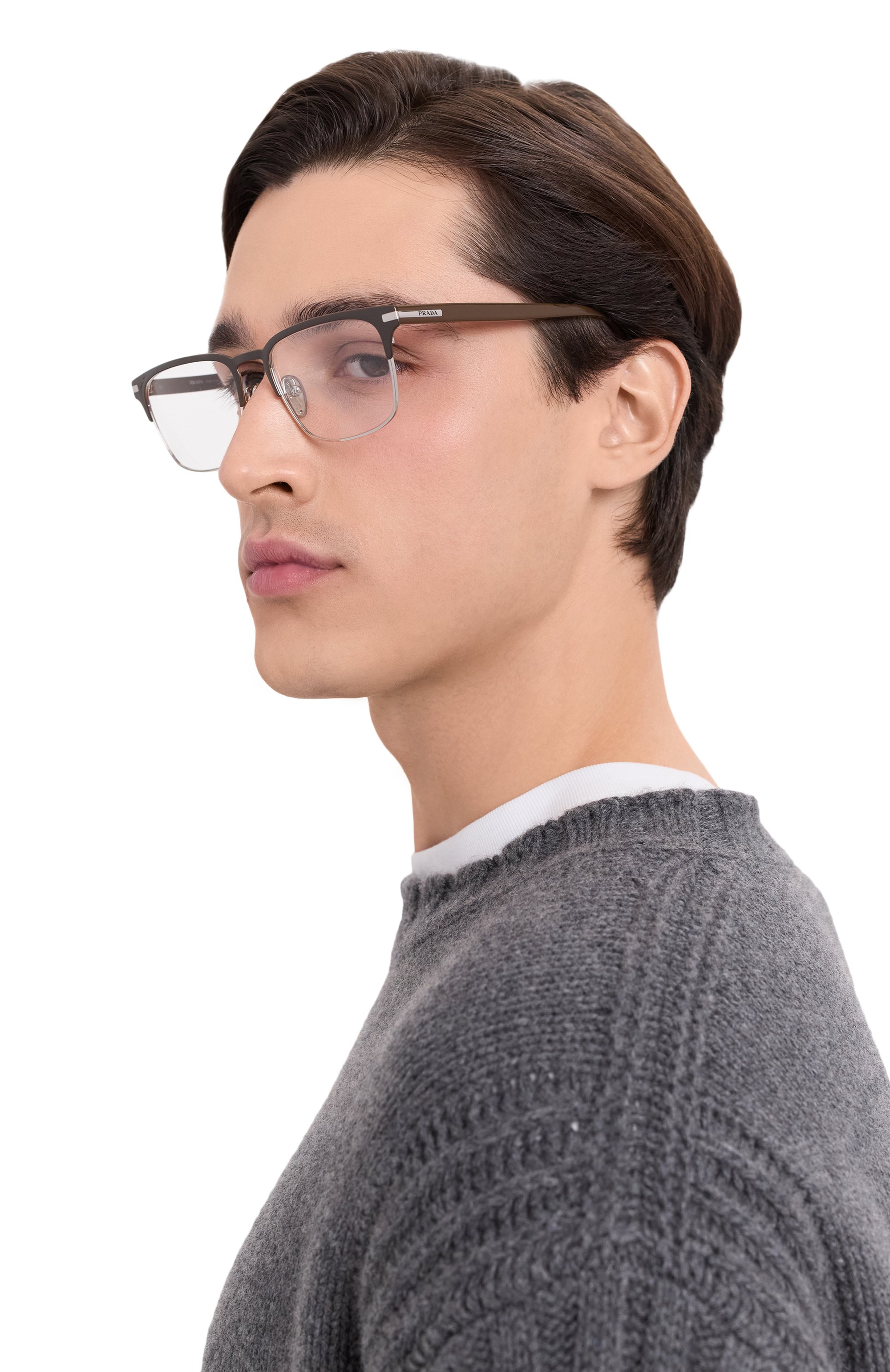 Оправа PRADA коричневого цвета по цене 41550 руб., арт. 58ZV-17I101, фото 2 Оправа PRADA, арт. 58ZV-17I101, фото 2