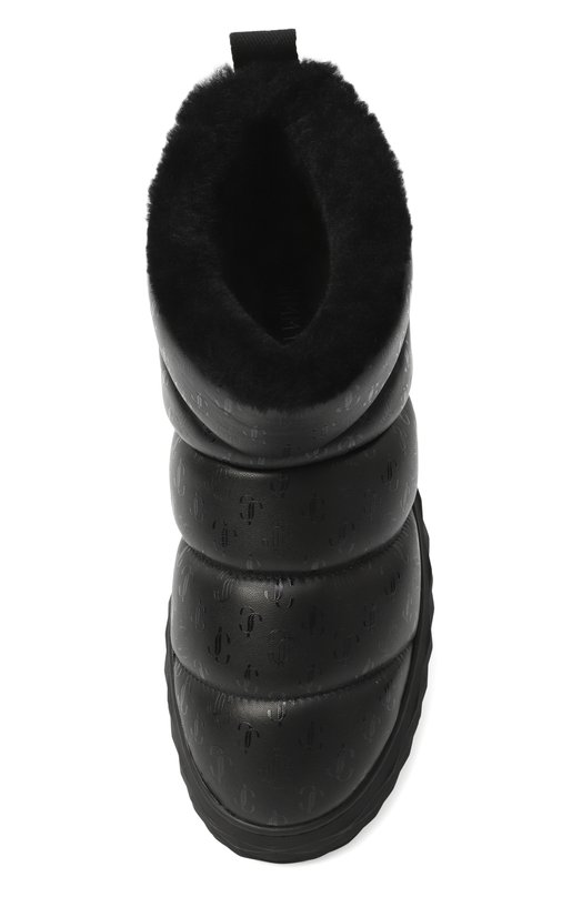 Кожаные полусапоги Xan Jimmy Choo XANQJJVBLACKMIX/ Чёрный  XANQJJVBLACKMIX/ Фото 6