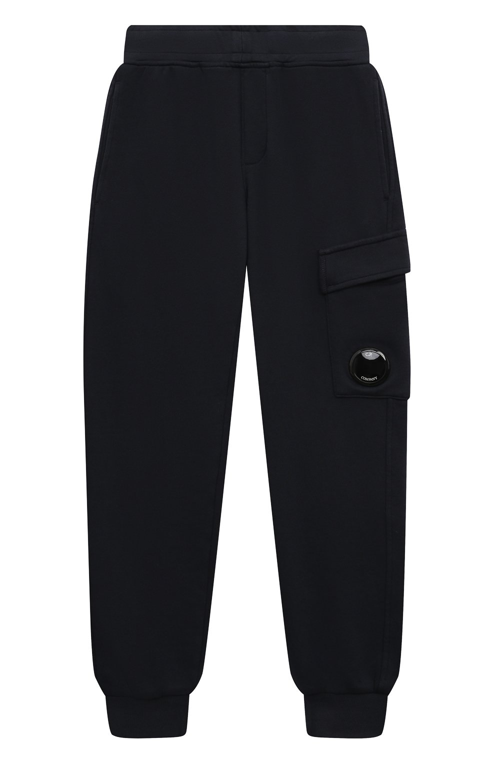 Хлопковые джоггеры C.P. COMPANY темно-синего цвета по цене 13150 руб., арт. CMP002/LCA76/4-8, фото 1 Хлопковые джоггеры C.P. COMPANY, арт. CMP002/LCA76/4-8, фото 1