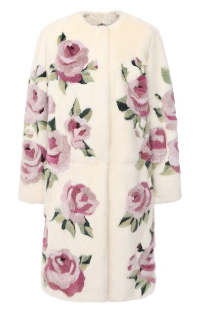 Шуба прямого кроя с цветочным принтом DOLCE & GABBANA, арт. F0T92F/FUPLH, фото 1