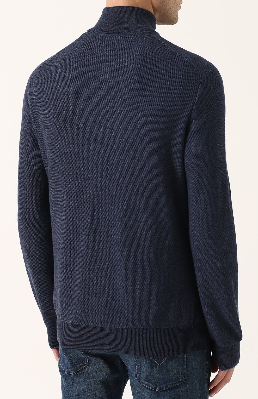 Хлопковый джемпер с воротником на молнии POLO RALPH LAUREN, арт. 710683936, фото 4