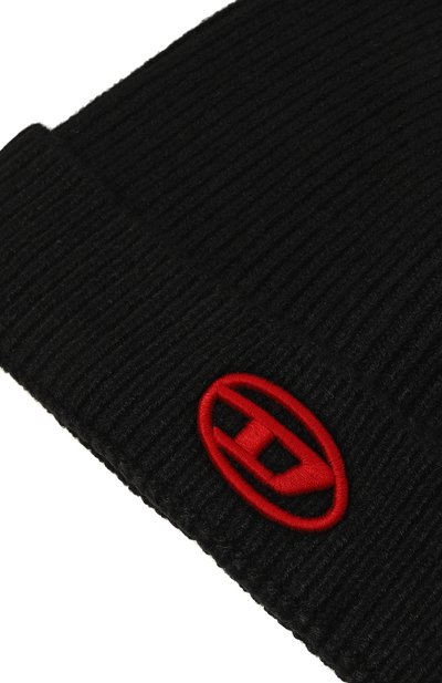 Шапка DIESEL черного цвета по цене 4260 руб., арт. J01610/KYAQZ, фото 3 Шапка DIESEL, арт. J01610/KYAQZ, фото 3