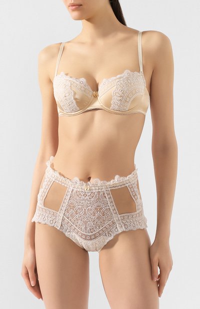 Трусы-шорты ERMANNO SCERVINO светло-бежевого цвета по цене 33600 руб., арт. D354Y342RMJ, фото 2 Трусы-шорты ERMANNO SCERVINO, арт. D354Y342RMJ, фото 2