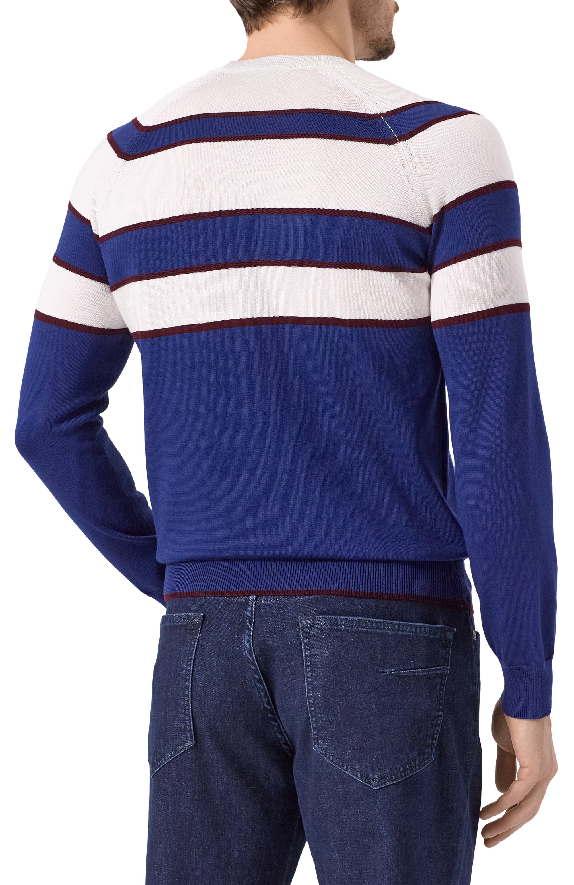 Джемпер из хлопка и шелка ZILLI, арт. KRN001M0142VBLS00, фото 4