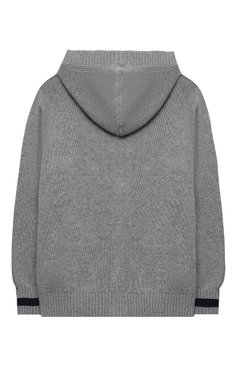 Детский кашемировый кардиган с капюшоном FENDI серого цвета, арт. JUG006/A8LH/8A-12+ | Фото 2 (Материал внешний: Шерсть, Кашемир; Рукава: Длинные; Девочки Кросс-КТ: Кардиган-одежда; Р�егиональные ограничения белый список (Axapta Mercury): RU; Драгоценные камни: Проставлено; Материал сплава: Проставлено; Ростовка одежда: 10 - 11 лет | 140 - 146см, 12 лет | 152 см, 8 лет | 128 см)