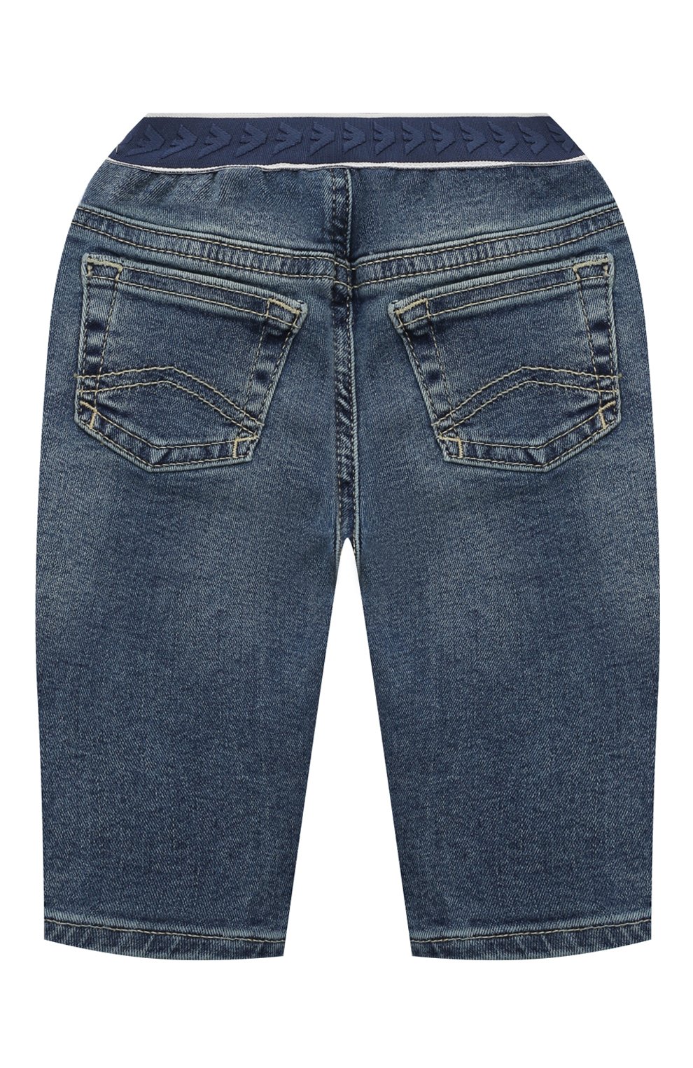 Джинсы EMPORIO ARMANI синего цвета по цене 16500 руб., арт. 6DHJ07/3D24Z, фото 2 Джинсы EMPORIO ARMANI, арт. 6DHJ07/3D24Z, фото 2