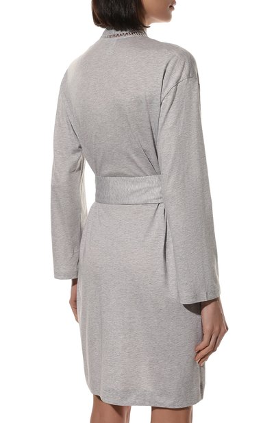 Халат SIMONE PERELE серого цвета по цене 20830 руб., арт. 19S980, фото 4 Халат SIMONE PERELE, арт. 19S980, фото 4