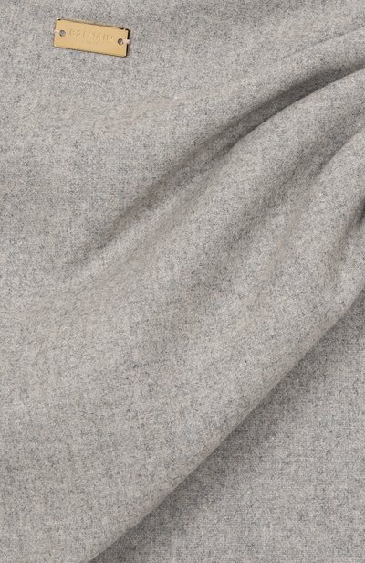 Шерстяные шорты BALMAIN светло-серого цвета по цене 41350 руб., арт. BZ6A59, фото 3 Шерстяные шорты BALMAIN, арт. BZ6A59, фото 3