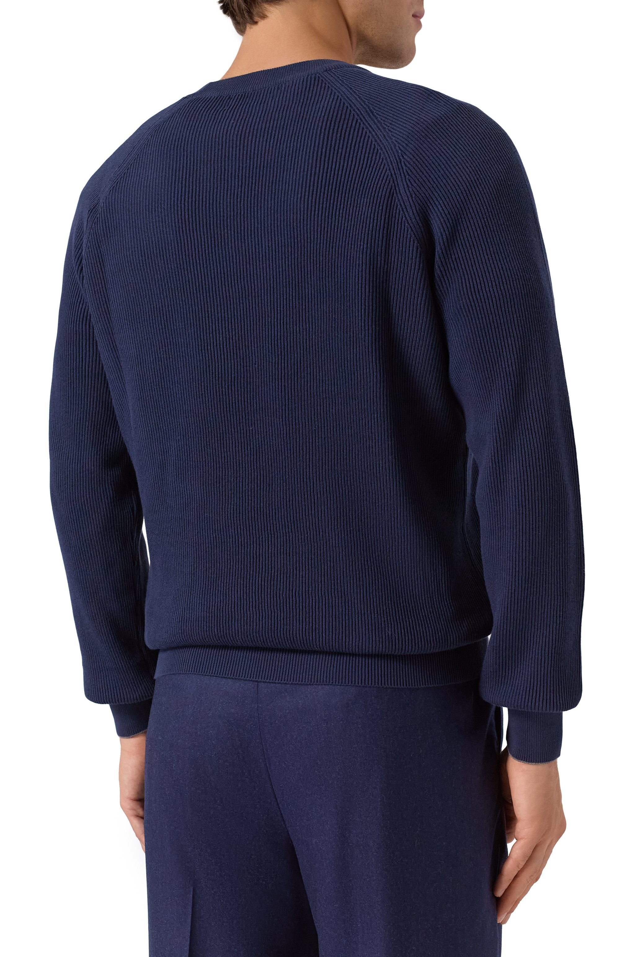 Хлопковый джемпер BRUNELLO CUCINELLI, арт. M29400100, фото 4