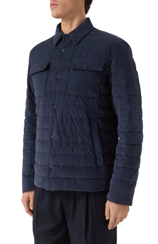 Пуховая куртка Herno PI00106UR/13265 Синий  PI00106UR/13265 Фото 3