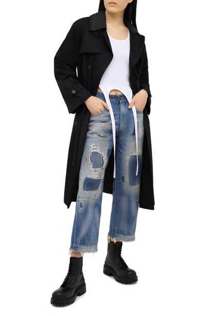 Джинсы MAISON MARGIELA синего цвета по цене 82650 руб., арт. S29LA0079/S30528, фото 2 Джинсы MAISON MARGIELA, арт. S29LA0079/S30528, фото 2