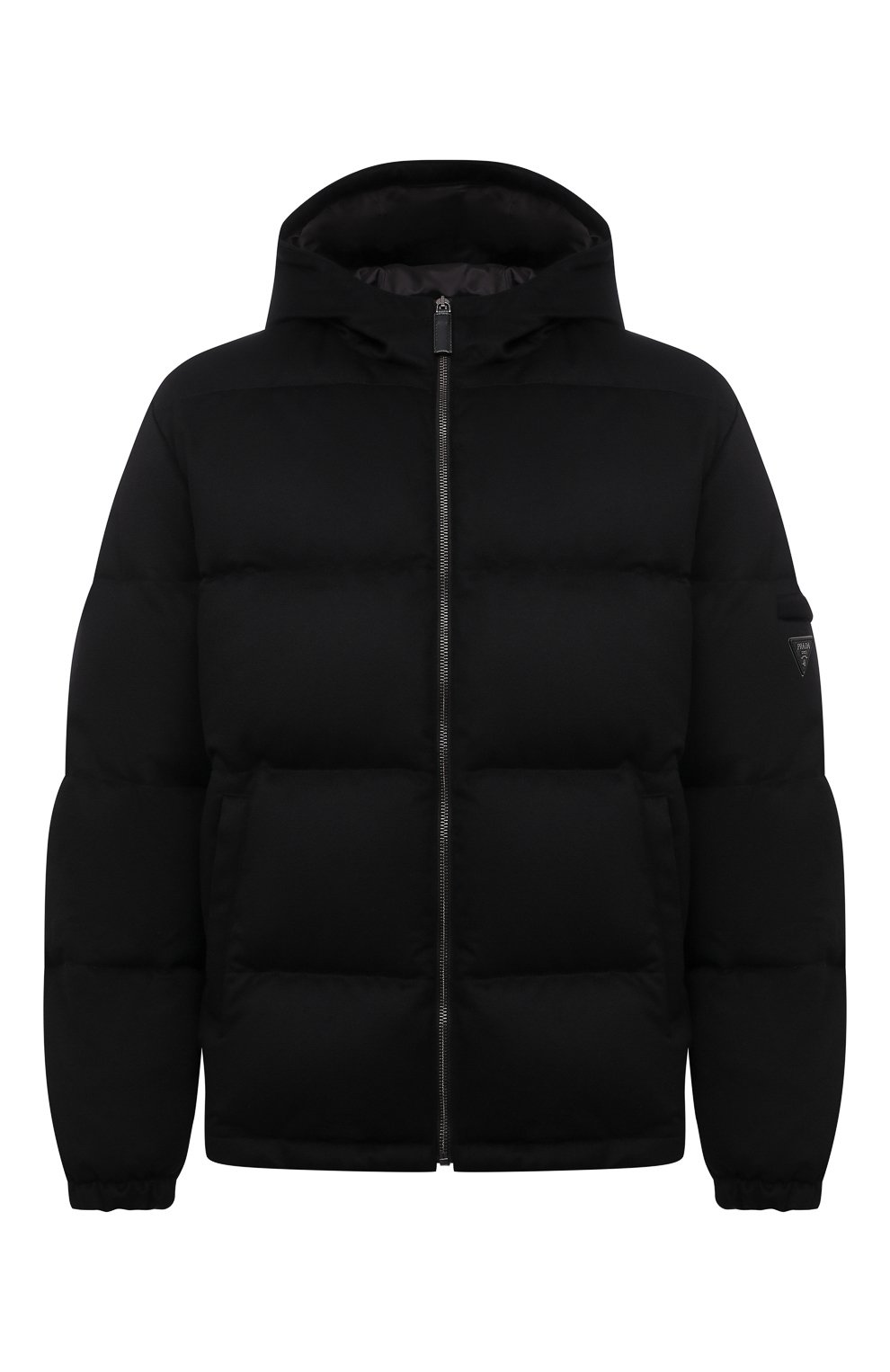 Пуховик PRADA черного цвета по цене 550000 руб., арт. SGB716-1YES-F0002-202, фото 1 Пуховик PRADA, арт. SGB716-1YES-F0002-202, фото 1