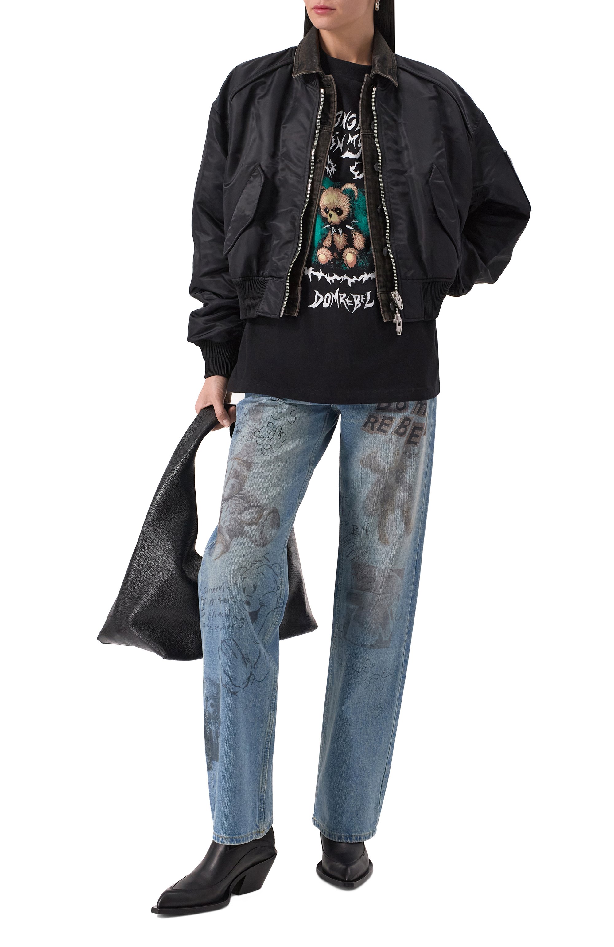 Хлопковая футболка DOMREBEL, арт. C0LLARBEAR T-SHIRT, фото 2