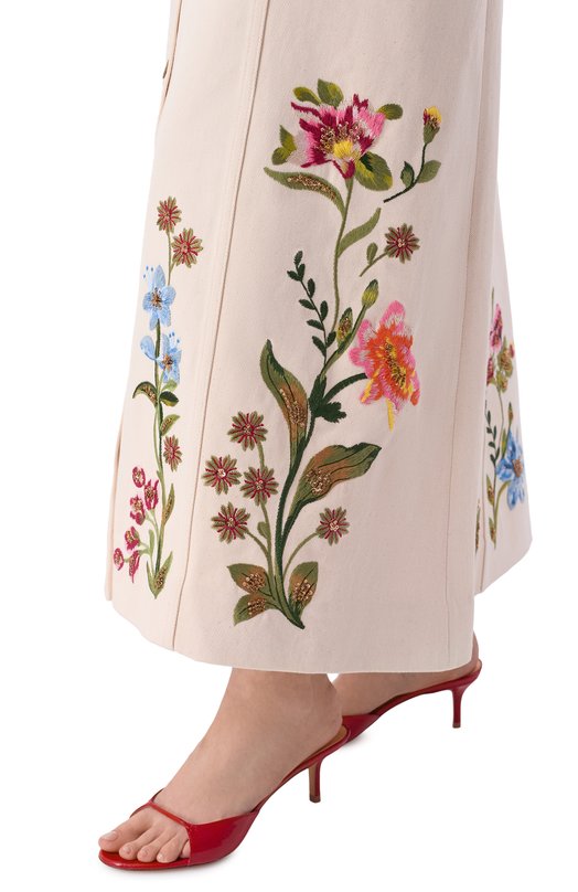 Джинсовая юбка Valentino 8B3DD28Z/9Y5 Кремовый  8B3DD28Z/9Y5 Фото 5