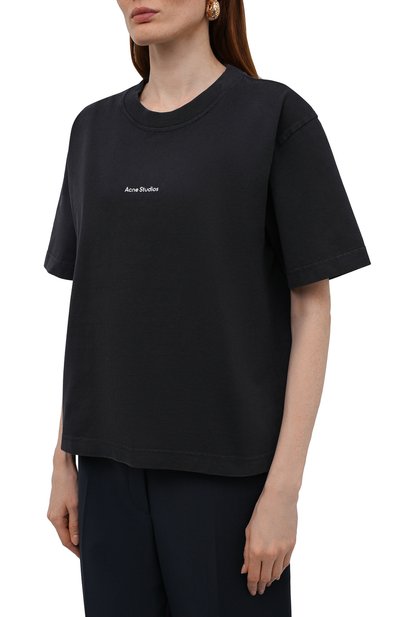 Хлопковая футболка ACNE STUDIOS, арт. AL0135, фото 3