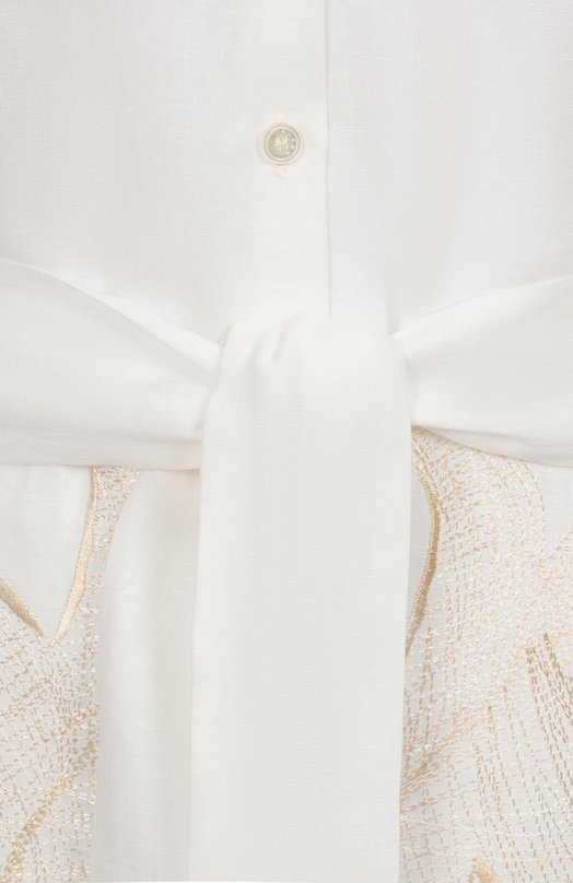 Льняное платье Kiton D57304K0999E02 Белый  D57304K0999E02 Фото 6