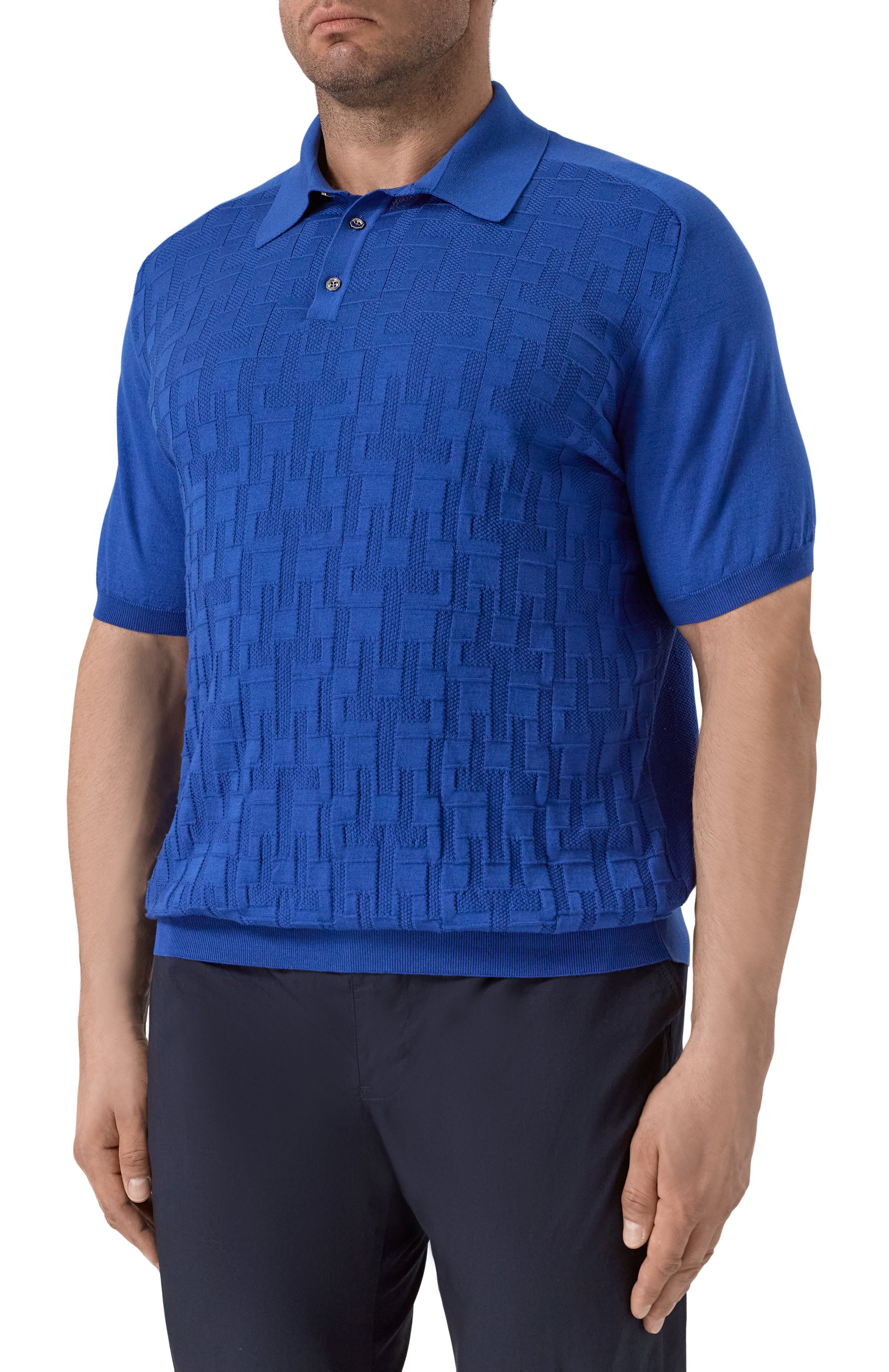 Поло из хлопка и шелка STEFANO RICCI, арт. K818098P13/F25279, фото 3