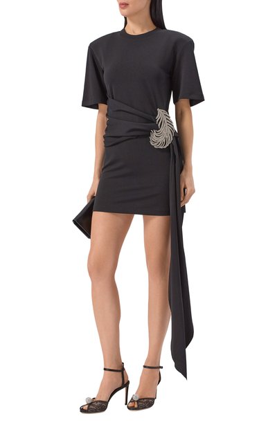 Комбинированные босоножки sacora 85 JIMMY CHOO, арт. SAC0RA 85/FNB, фото 3