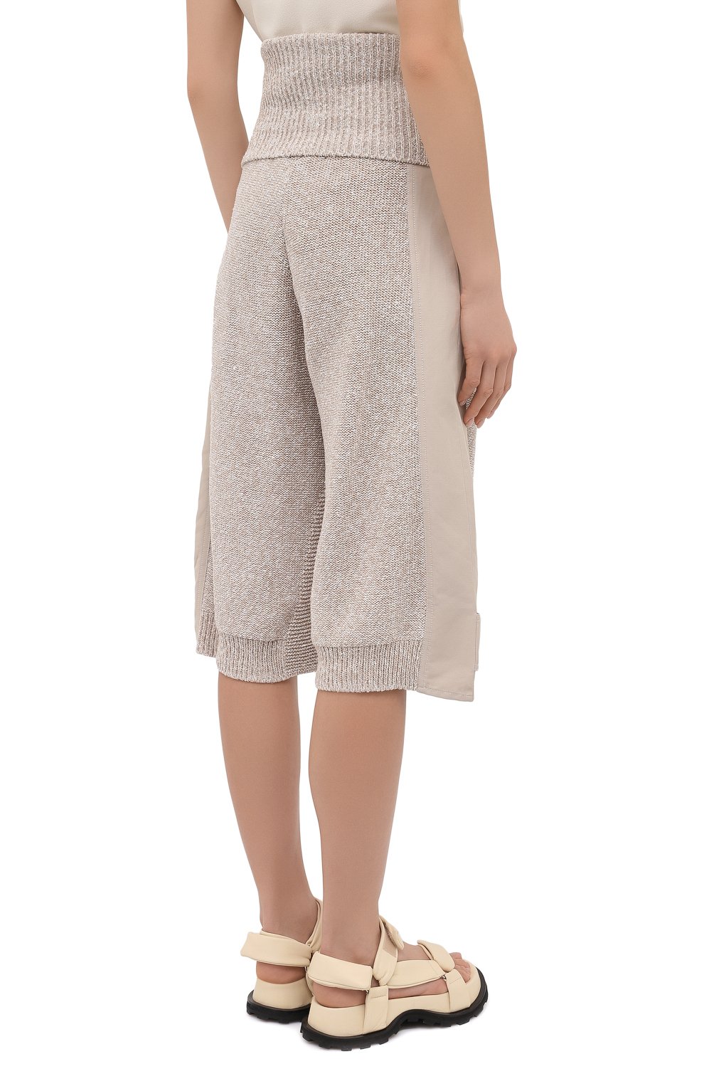 Хлопковые шорты STELLA MCCARTNEY бежевого цвета по цене 103000 руб., арт. 603071/S2250, фото 4 Хлопковые шорты STELLA MCCARTNEY, арт. 603071/S2250, фото 4