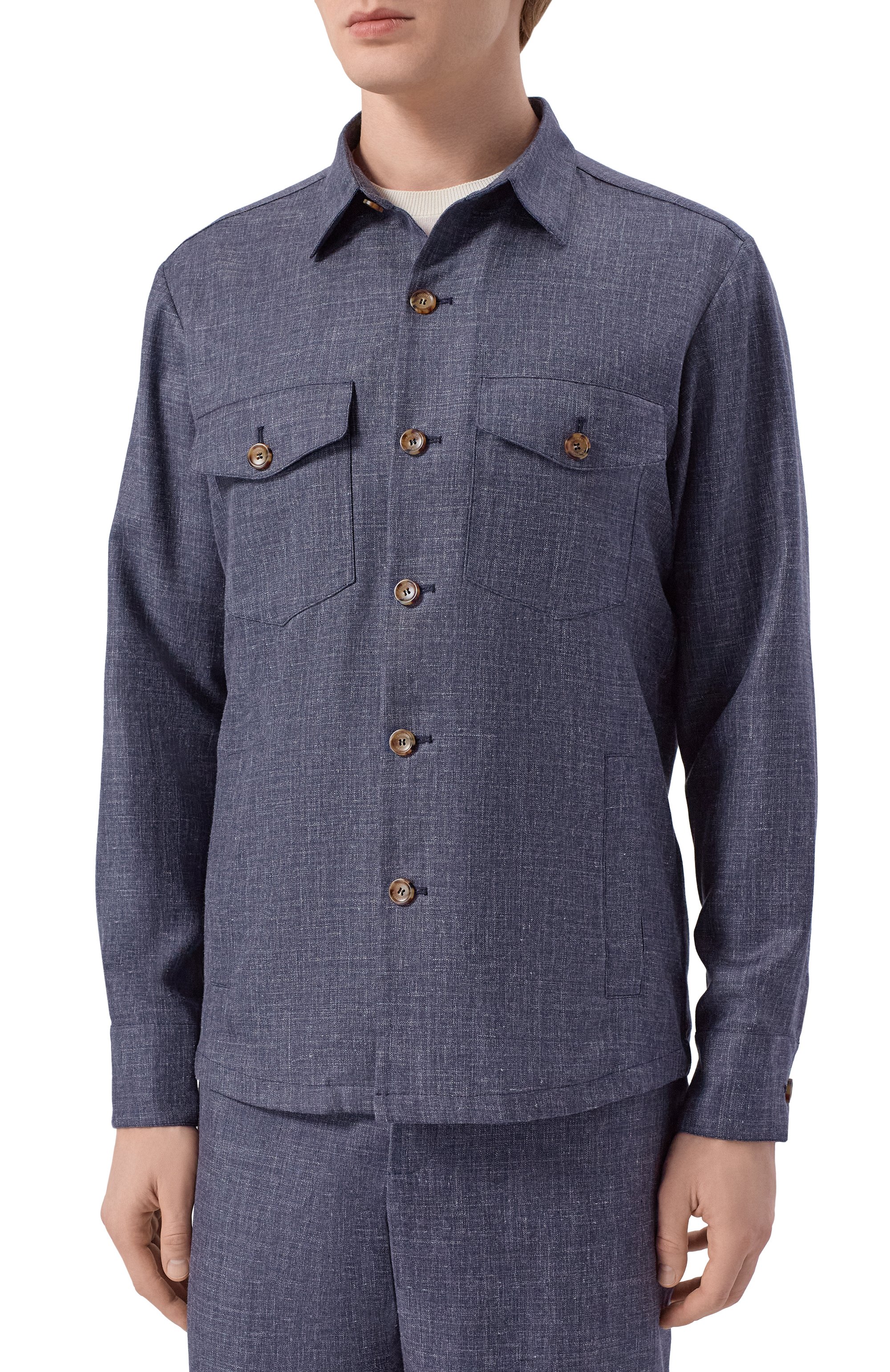 Рубашка из кашемира и шелка COLOMBO, арт. CM00379/77541-10, фото 3