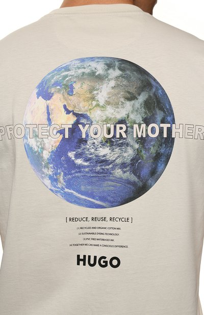 Хлопковая футболка HUGO, арт. 50473808, фото 5