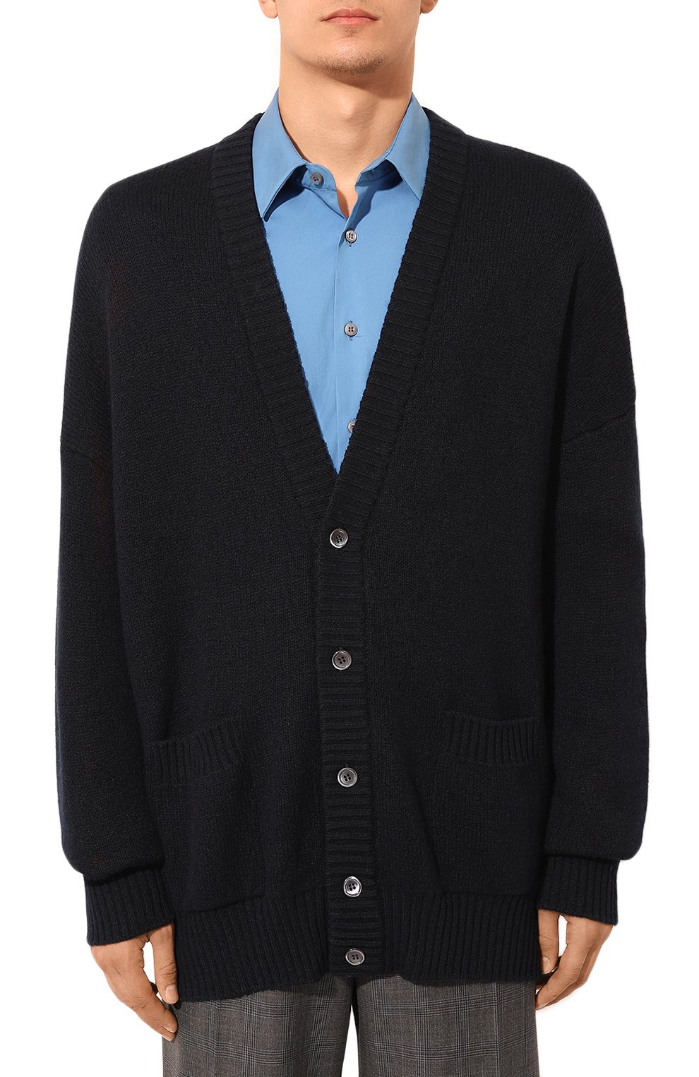 Кашемировый кардиган PRADA, арт. UMG109-1Z9F-F0008-221, фото 3