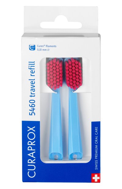 Женская сменные зубные щетки сs 5460 для дорожного набора be you, синий (2 шт.) CURAPROX, арт. 7612412430813