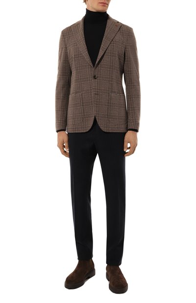 Пиджак из хлопка и шерсти SARTORIA LATORRE коричневого цвета по цене 61550 руб., арт. JD74/JG051, фото 3 Пиджак из хлопка и шерсти SARTORIA LATORRE, арт. JD74/JG051, фото 3