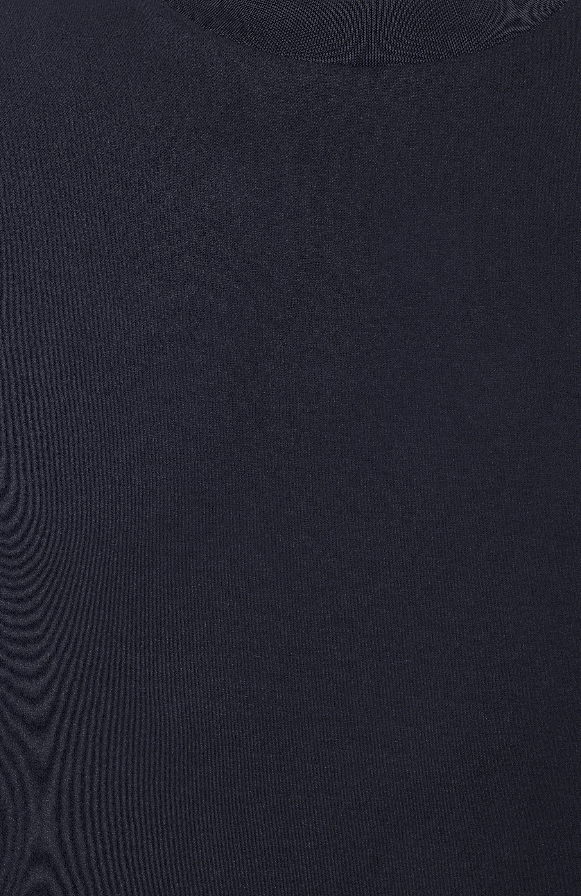 Хлопковая футболка BOSS темно-синего цвета по цене 13450 руб., арт. 50523931, фото 6 Хлопковая футболка BOSS, арт. 50523931, фото 6