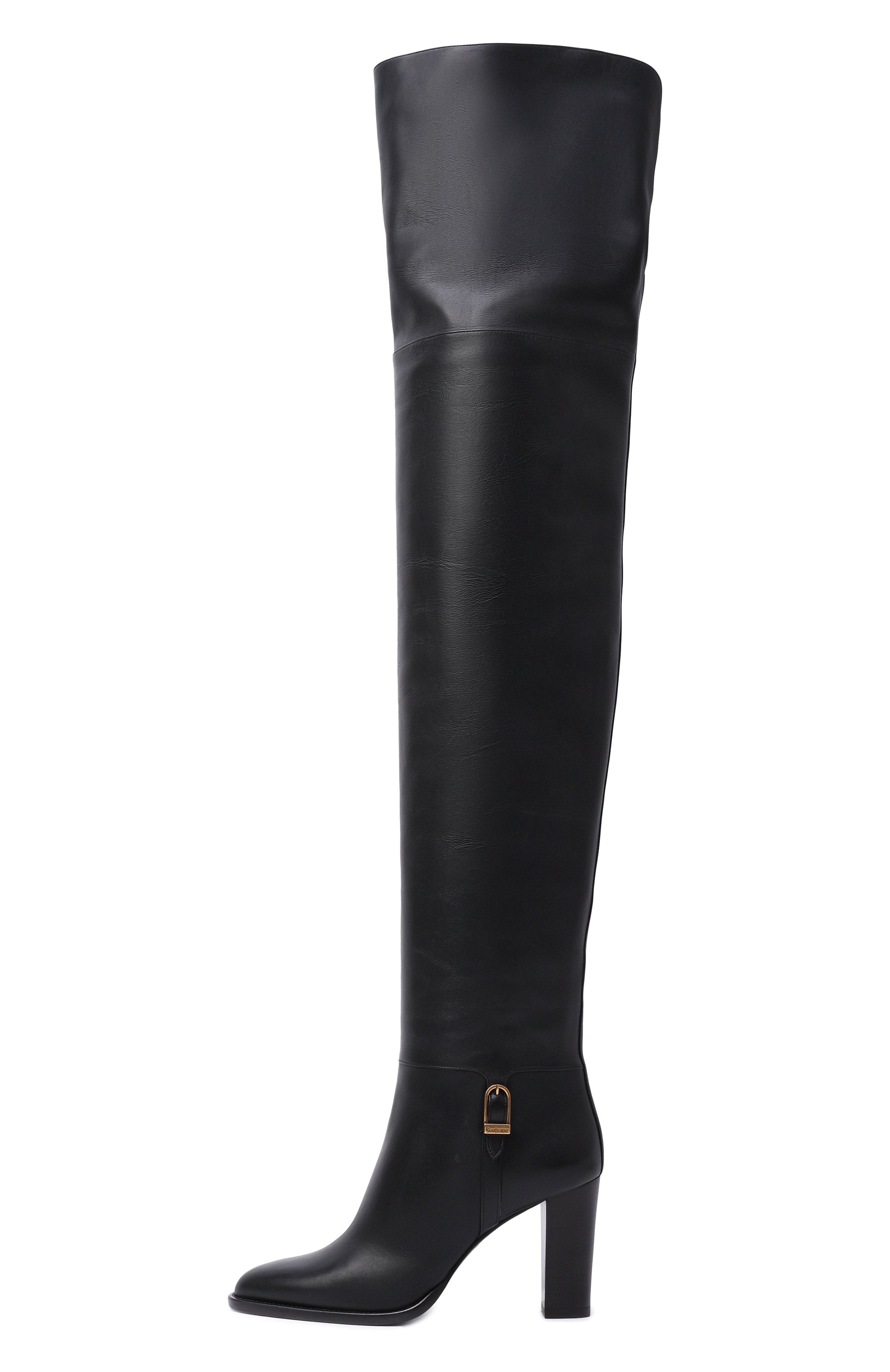 Кожаные ботфорты julia 85 SAINT LAURENT, арт. 840702/AAFBC, фото 4