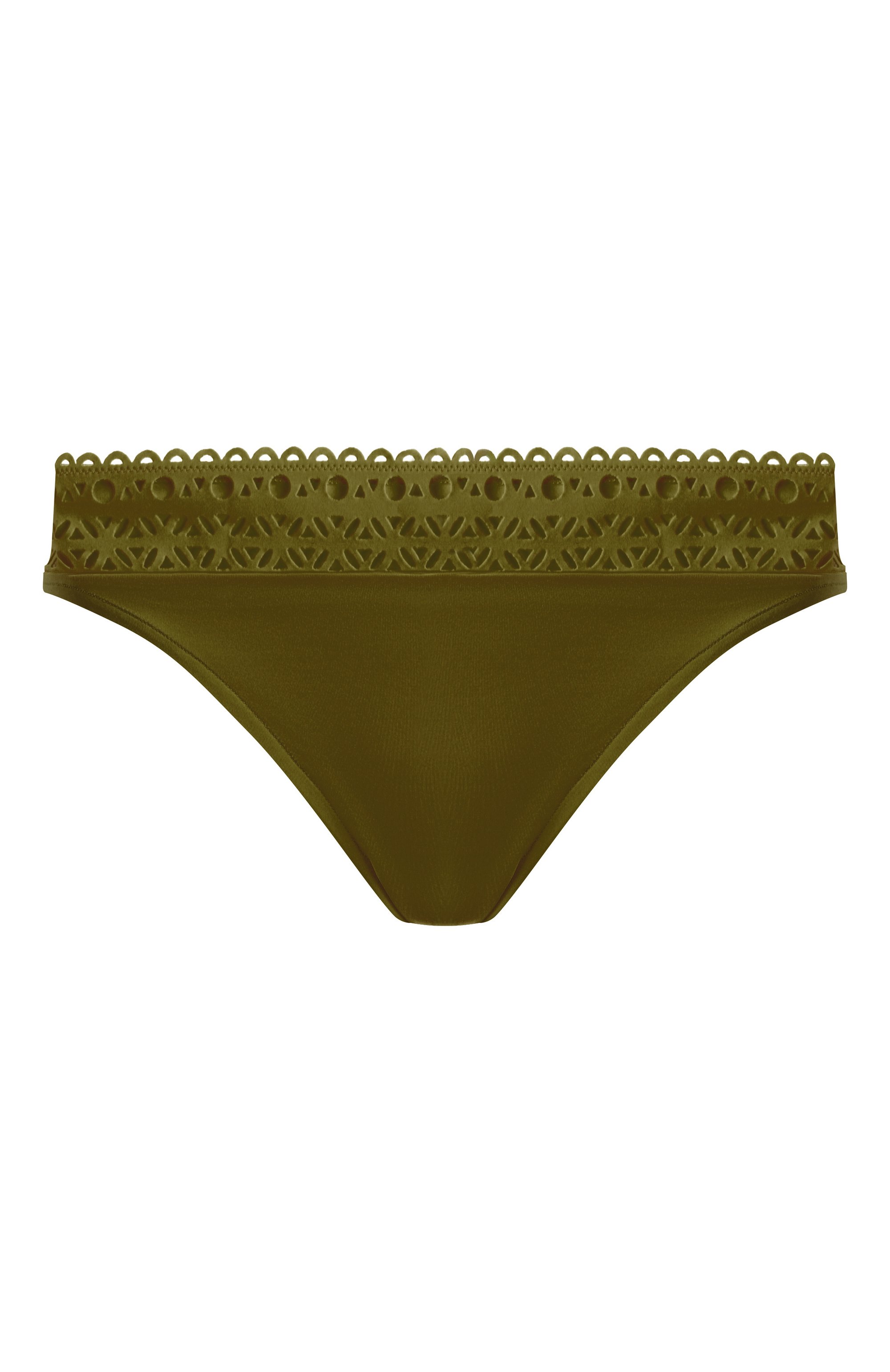 Плавки-бикини LISE CHARMEL хаки цвета по цене 14460 руб., арт. ABA0415, фото 1 Плавки-бикини LISE CHARMEL, арт. ABA0415, фото 1