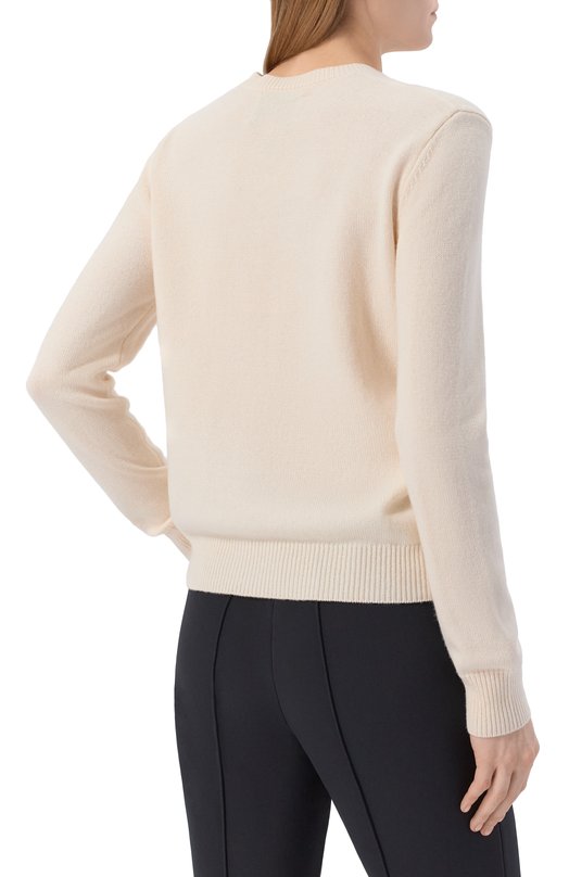 Свитер из шерсти и вискозы MC2 Saint Barth QUE0010-03898I/NEW QUEEN Кремовый  QUE0010-03898I/NEW QUEEN Фото 4