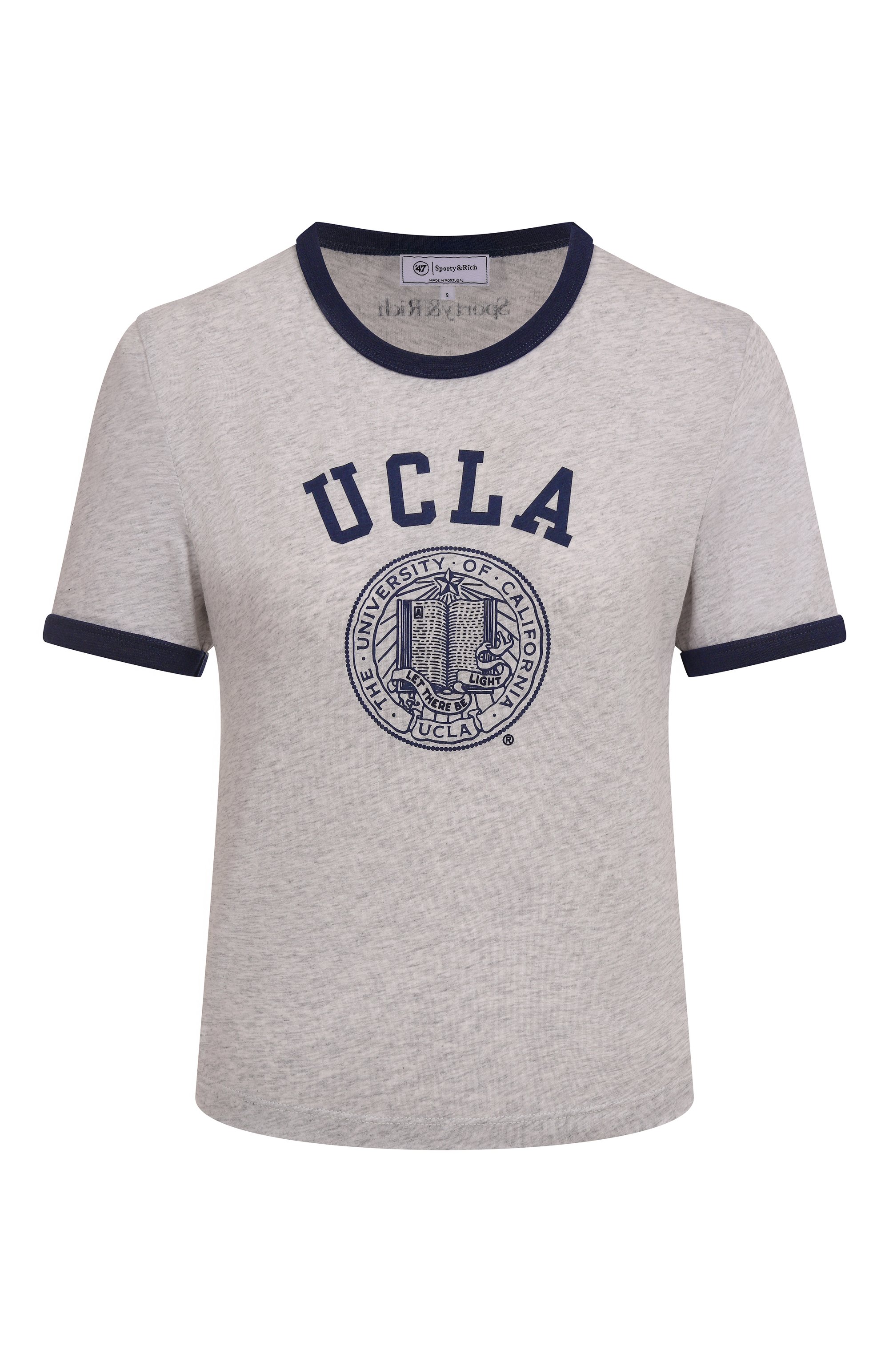 Хлопковая футболка sporty & rich x ucla SPORTY AND RICH, арт. T0073615639GY03, фото 1