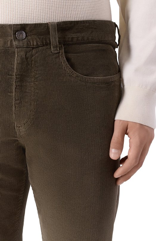 Вельветовые брюки Canali D91519/PT01578 Коричневый  D91519/PT01578 Фото 5
